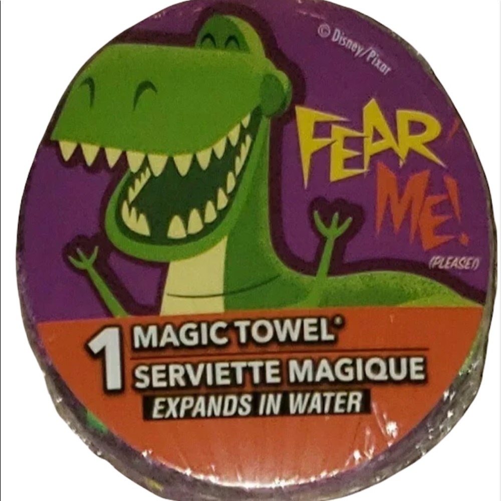 Toy Story Rex (1pc) Magic Towel (11.5" x 11.5") Expands in water
